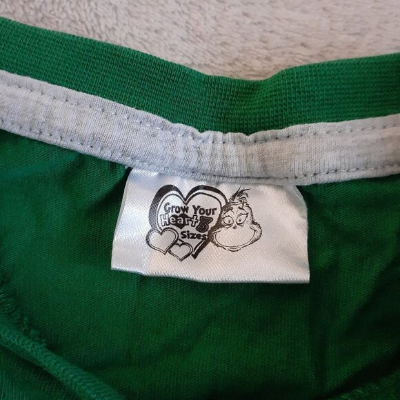 Dr. Suess Girl's Size 6X Grinch & Max BFF Gold Glitter Print Green T-Shirt - Picture 4 of 6